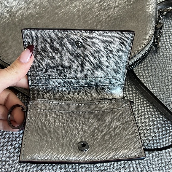 KATE SPADE metalic crossbody with matching wallet - Picture 4 of 8